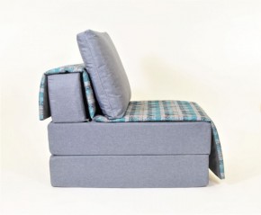 Кресло-кровать бескаркасное Харви (серый-квадро азур) в Троицке - troick.ok-mebel.com | фото 2