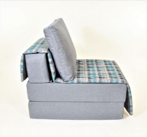 Кресло-кровать бескаркасное Харви (серый-квадро азур) в Троицке - troick.ok-mebel.com | фото 3