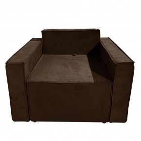 Кресло-кровать Принц КК1-ВК (велюр коричневый) в Троицке - troick.ok-mebel.com | фото