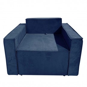 Кресло-кровать Принц КК1-ВСи (велюр синий) в Троицке - troick.ok-mebel.com | фото
