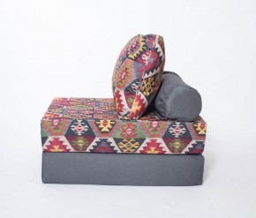 Кресло-кровать-пуф бескаркасное Прайм (мехико серый-графит) в Троицке - troick.ok-mebel.com | фото