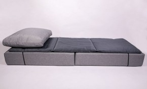 Кресло-кровать-пуф бескаркасное Прайм (мехико серый-графит) в Троицке - troick.ok-mebel.com | фото 3