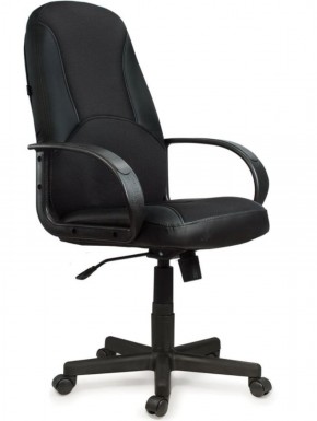 Кресло офисное BRABIX "City EX-512" (кожзам черный, ткань черная) 531407 в Троицке - troick.ok-mebel.com | фото
