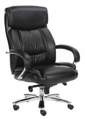 Кресло офисное BRABIX "Direct EX-580" (хром/рециклированная кожа/черное) 531824 в Троицке - troick.ok-mebel.com | фото