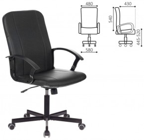 Кресло офисное BRABIX "Simple EX-521" (экокожа, черное) 532103 в Троицке - troick.ok-mebel.com | фото 2