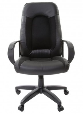 Кресло офисное BRABIX "Strike EX-525" (экокожа черная, ткань черная) 531381 в Троицке - troick.ok-mebel.com | фото 5