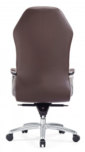 Кресло руководителя Бюрократ _AURA/BROWN коричневый в Троицке - troick.ok-mebel.com | фото 5