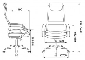 Кресло руководителя Бюрократ CH-608SL/BLACK в Троицке - troick.ok-mebel.com | фото 4