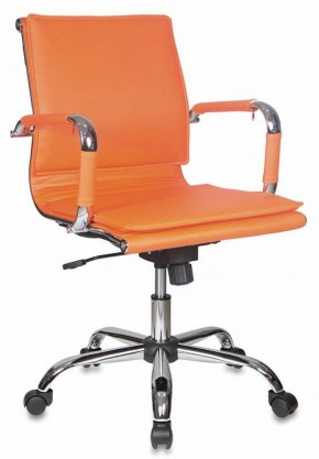 Кресло руководителя Бюрократ CH-993-LOW/ORANGE оранжевый в Троицке - troick.ok-mebel.com | фото 1