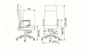 Кресло руководителя Бюрократ _JONS/CASHGREY серый в Троицке - troick.ok-mebel.com | фото 4