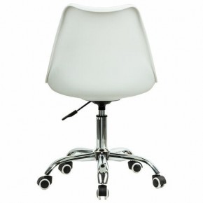 Кресло стул BRABIX "Eames MG-310 CH", хром, пластик белый, ткань серая, 532924 в Троицке - troick.ok-mebel.com | фото 4