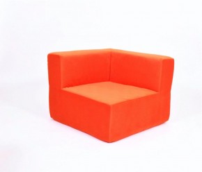 Кресло-угловое-модуль бескаркасное Тетрис 30 (Оранжевый) в Троицке - troick.ok-mebel.com | фото