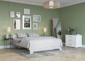 Кровать 1,6 VICTOR + основание (Белый) в Троицке - troick.ok-mebel.com | фото 4