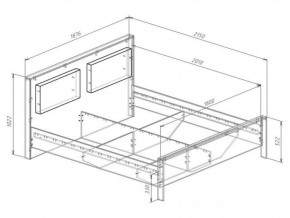 Кровать 1800 с плитой 22 мм ЛИБЕРТИ + основание в Троицке - troick.ok-mebel.com | фото 3