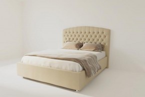 Кровать Берлин без основания 2000 (экокожа бежевая) в Троицке - troick.ok-mebel.com | фото