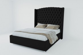 Кровать Берлин ЛЮКС с ПМ 800 (экокожа кольт ч) в Троицке - troick.ok-mebel.com | фото