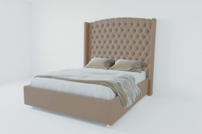 Кровать Берлин ЛЮКС с ПМ 900 (велюр серый) в Троицке - troick.ok-mebel.com | фото 2
