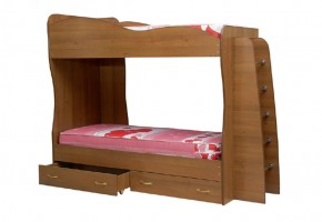 Кровать детская 2-х ярусная Юниор-1 (800*2000) ЛДСП в Троицке - troick.ok-mebel.com | фото