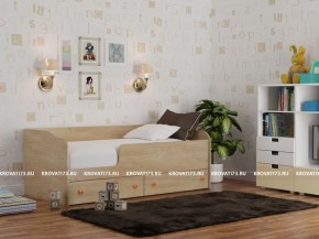 Кровать детская Панда с бортом и ящиками (сп/м 1400*2000) в Троицке - troick.ok-mebel.com | фото