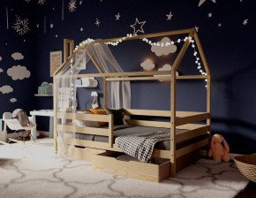 Кровать-домик 80*190 без покраски в Троицке - troick.ok-mebel.com | фото