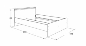 Кровать двойная Ольга-13 + 2-а выкатных ящика (1600) в Троицке - troick.ok-mebel.com | фото 3