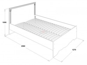 Кровать двойная Ольга 1Н + 2-а ящика (1200*2000) в Троицке - troick.ok-mebel.com | фото 2