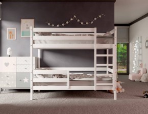 Кровать двухъярусная без крыши 80*160 Белый в Троицке - troick.ok-mebel.com | фото 2