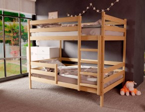 Кровать двухъярусная без крыши 80*190 без покраски в Троицке - troick.ok-mebel.com | фото 2