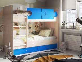 Кровать двухъярусная "Тетрис" (щиты) с бортиками + ящики в Троицке - troick.ok-mebel.com | фото 6