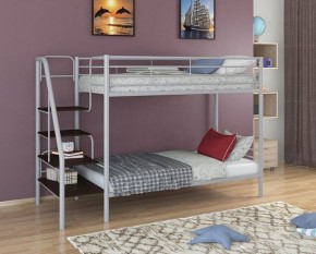 Кровать двухъярусная "Толедо" Серый/Венге в Троицке - troick.ok-mebel.com | фото