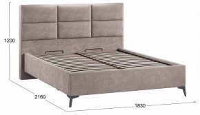 Кровать двуспальная Делана с ПМ Тип 1 в Троицке - troick.ok-mebel.com | фото 3
