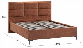 Кровать двуспальная Делана с ПМ Тип 1 в Троицке - troick.ok-mebel.com | фото 4