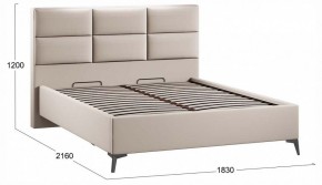 Кровать двуспальная Делана с ПМ Тип 1 в Троицке - troick.ok-mebel.com | фото 3