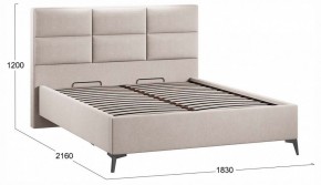 Кровать двуспальная Делана с ПМ Тип 1 в Троицке - troick.ok-mebel.com | фото 4