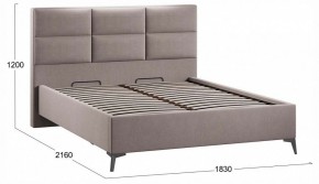 Кровать двуспальная Делана с ПМ Тип 1 в Троицке - troick.ok-mebel.com | фото 4