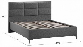 Кровать двуспальная Делана с ПМ Тип 1 в Троицке - troick.ok-mebel.com | фото 3