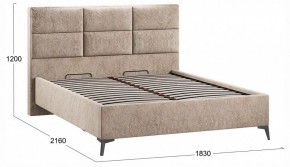 Кровать двуспальная Делана с ПМ Тип 1 в Троицке - troick.ok-mebel.com | фото 4