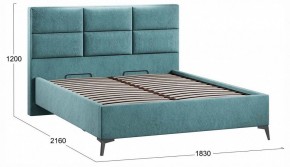 Кровать двуспальная Делана с ПМ Тип 1 в Троицке - troick.ok-mebel.com | фото 4