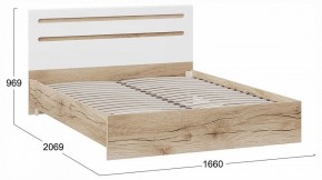 Кровать двуспальная Фьюжн ТД-260.01.03 в Троицке - troick.ok-mebel.com | фото 3