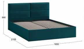 Кровать двуспальная Глосс с ПМ Тип 1 в Троицке - troick.ok-mebel.com | фото 4