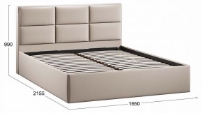 Кровать двуспальная Стелла с ПМ Тип 1 в Троицке - troick.ok-mebel.com | фото 3
