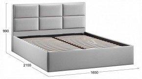 Кровать двуспальная Стелла с ПМ Тип 1 в Троицке - troick.ok-mebel.com | фото 3