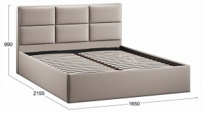 Кровать двуспальная Стелла с ПМ Тип 1 в Троицке - troick.ok-mebel.com | фото 3