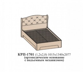 Кровать ЭЙМИ с подъемным механизмом КРП-1701 Гикори джексон (1200х2000) в Троицке - troick.ok-mebel.com | фото