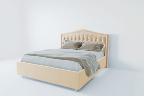 Кровать Калининград с ПМ 800 (экокожа бежевая) в Троицке - troick.ok-mebel.com | фото 2