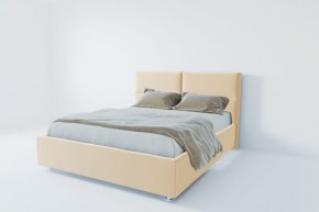 Кровать Корсика с ПМ 800 (экокожа бежевая) в Троицке - troick.ok-mebel.com | фото 2