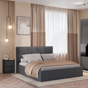 Кровать Линда КР-16 (Графит) 1600 в Троицке - troick.ok-mebel.com | фото 2