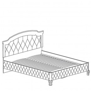 Кровать с обивкой №490 Марлен (1800) Кремовый белый в Троицке - troick.ok-mebel.com | фото 2