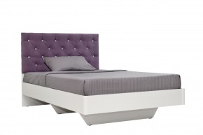 Кровать Милана (1200) Каретная стяжка, на щитах в Троицке - troick.ok-mebel.com | фото 2