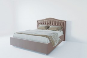 Кровать Нягань с ПМ 1200 (велюр серый) в Троицке - troick.ok-mebel.com | фото 2